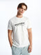 Crew Neck Short Sleeve Printed Combed Cotton Men's T-shirt